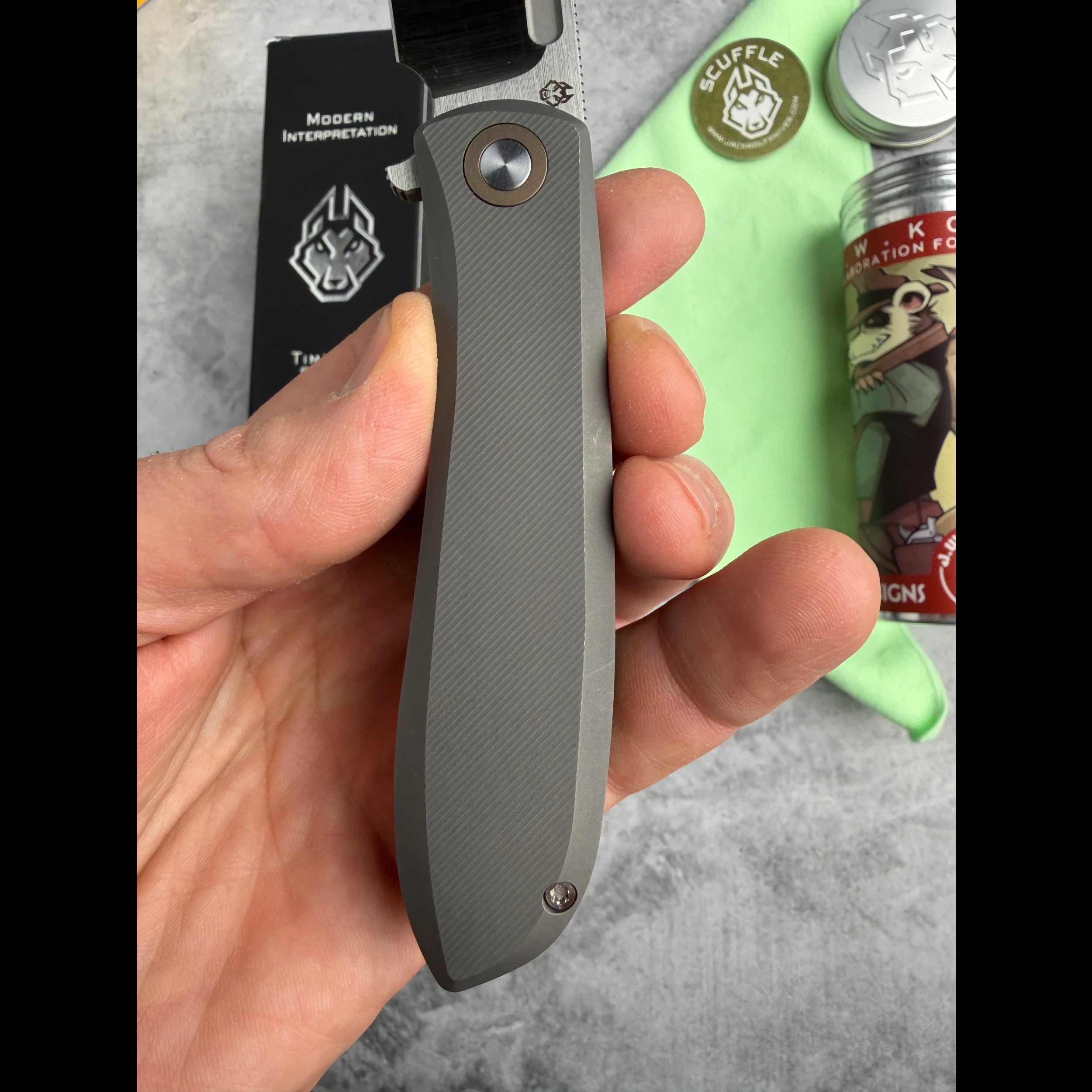 Bladebinge - SCUFFLE - TITANIUM MICRO MILLED