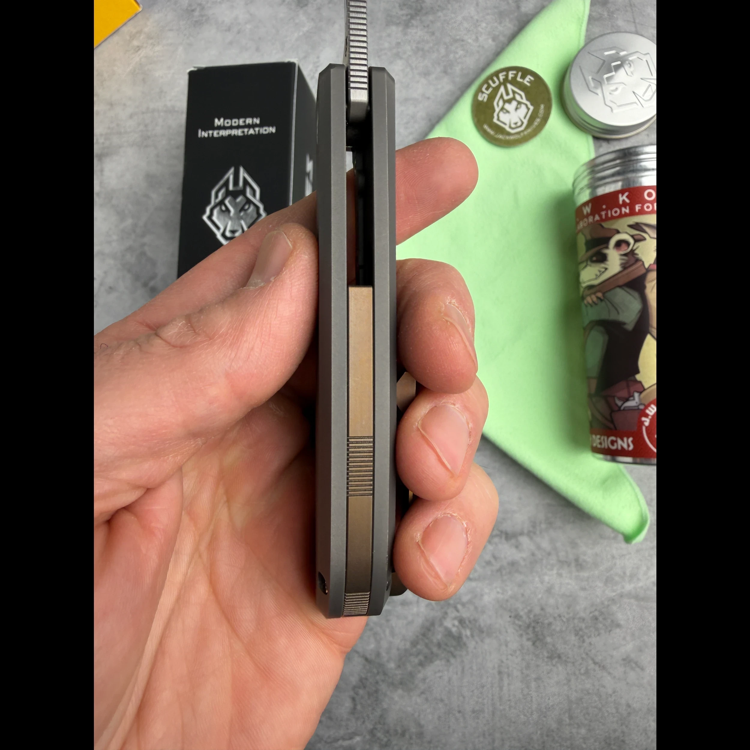 Bladebinge - SCUFFLE - TITANIUM MICRO MILLED