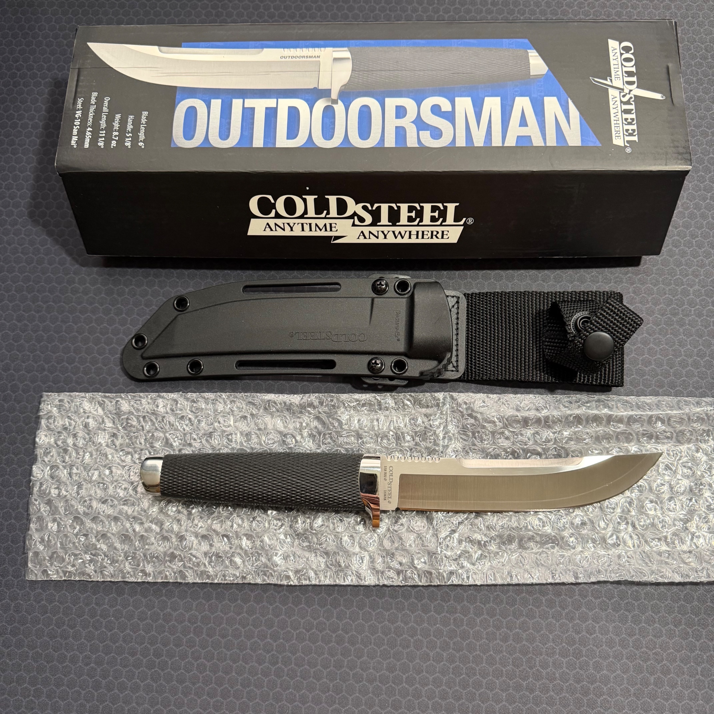 Cold Steel Outdoorsman - Lite San Mai Blade | : A Fixed Knife 35AP 