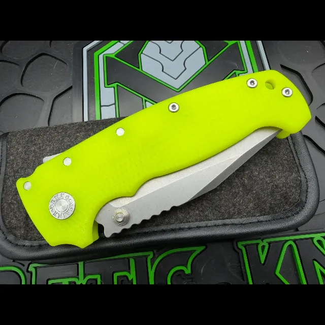 Bladebinge - Demko AD20 XXX Shark Lock CPM-3V Clip Point Dayglow G10