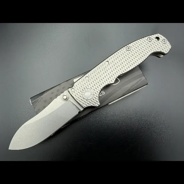 Bladebinge - Demko AD20 Butcher - Magnacut - Textured Titanium