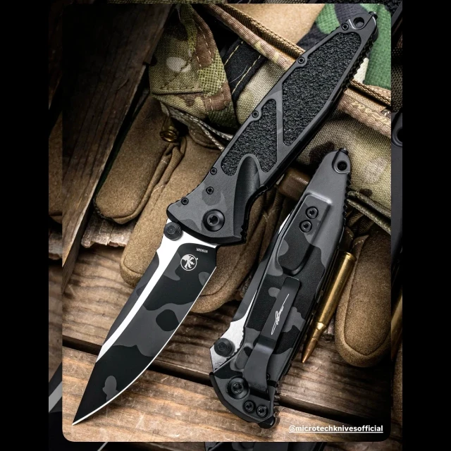 Bladebinge - Microtech Socom Elite Signature Series - Midnight Camo ...