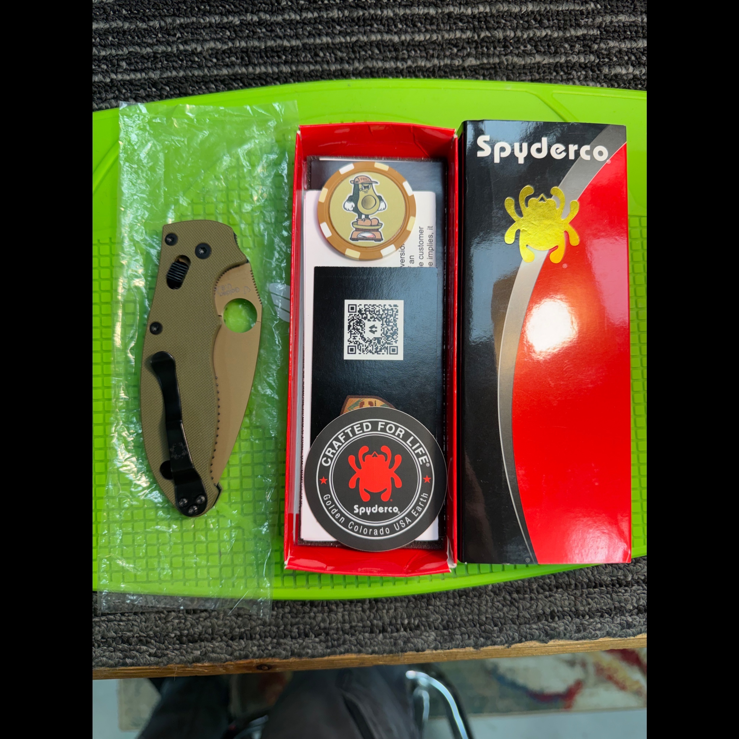 Bladebinge - Spyderco Manix 2 C101GPODFDE2 / REC Exclusive /FDE