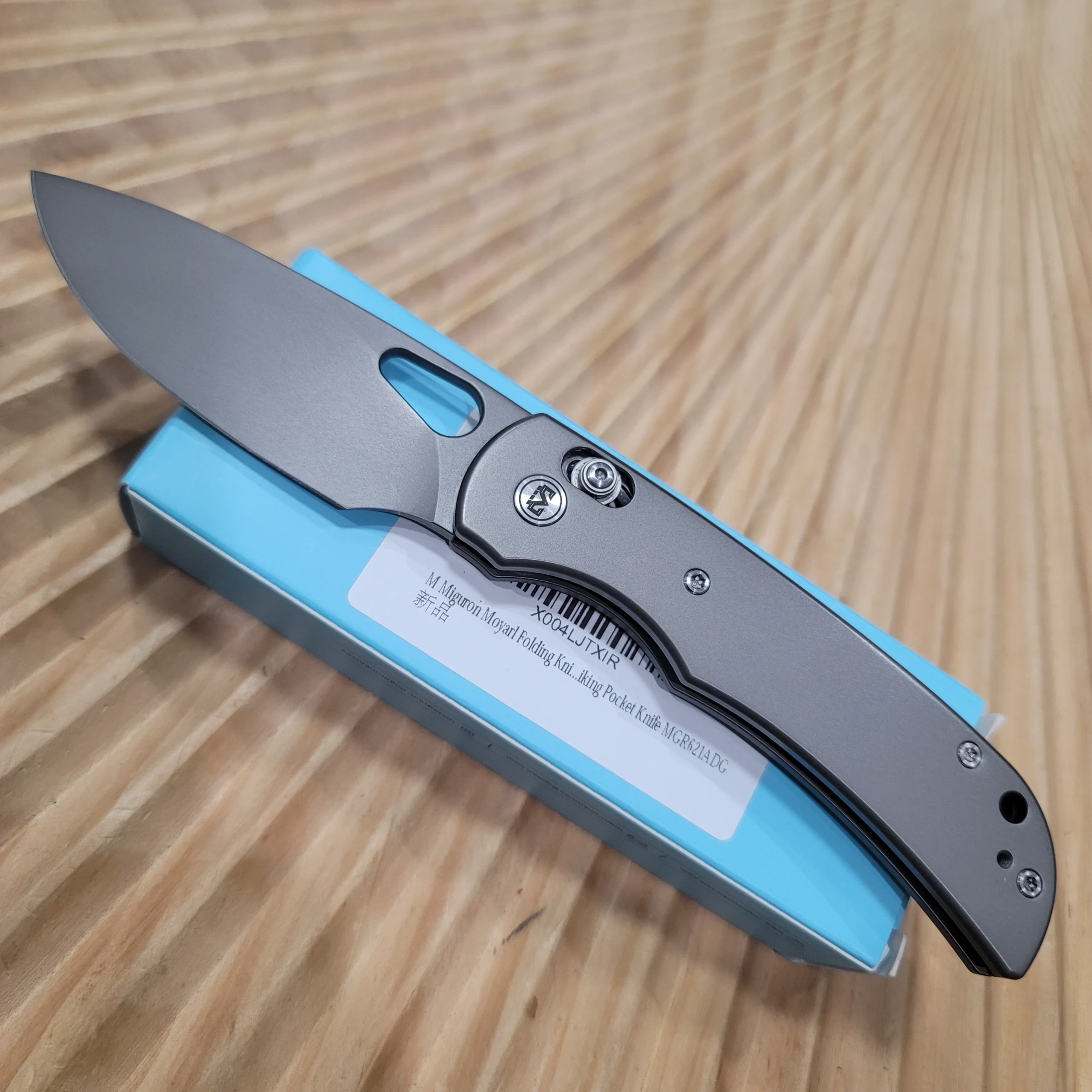 Bladebinge - Miguron Moyarl PVD 14C28N Crossbar Lock, Ti Clip - THIN