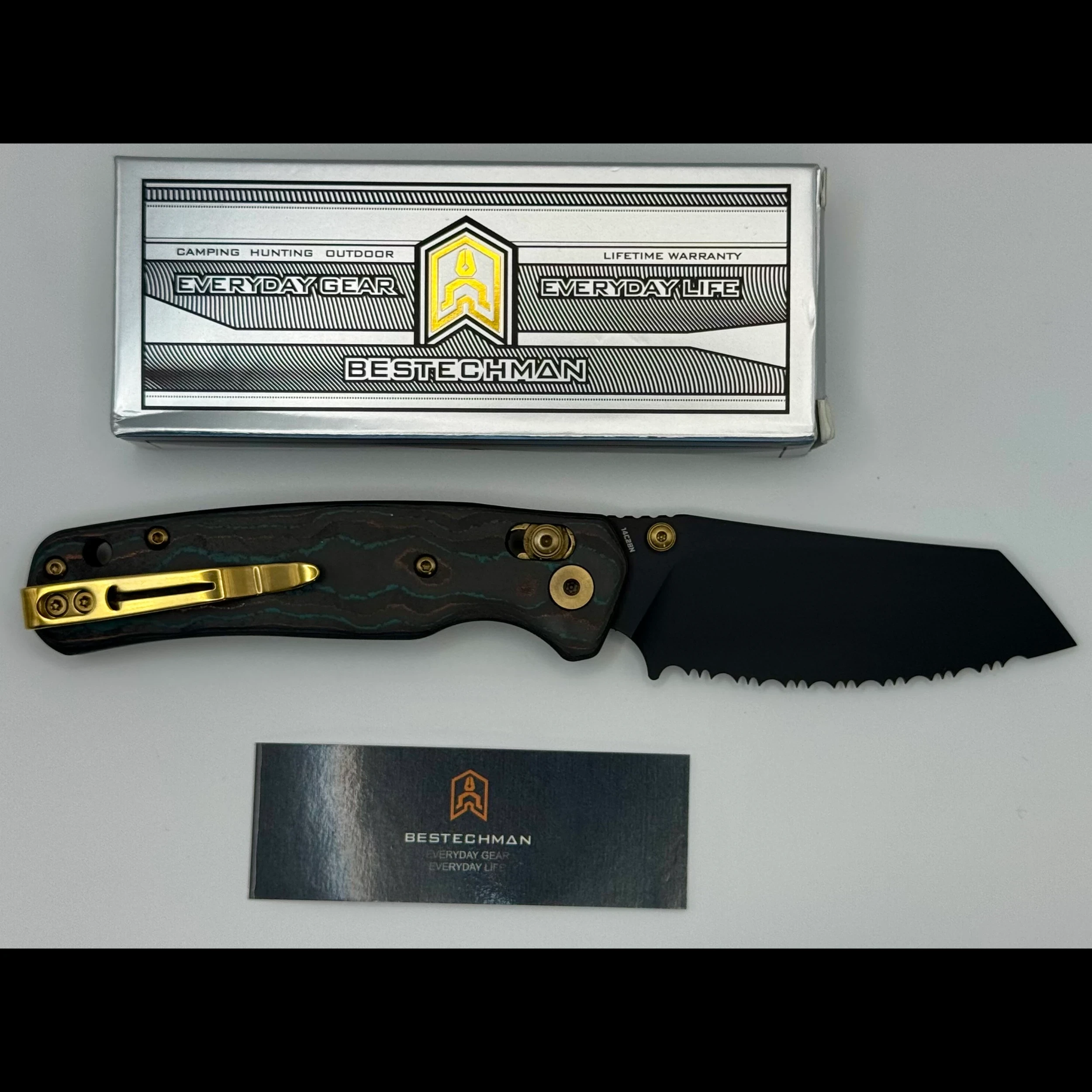 Bladebinge - Bestechman Cicada Wing Shipwreck Camo Carbon Gold Accent