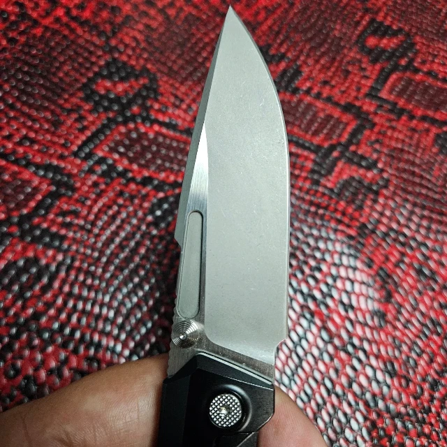 Bladebinge - Null Knives Raiden R2 Frame Lock Knife Aero Black PVD Ti