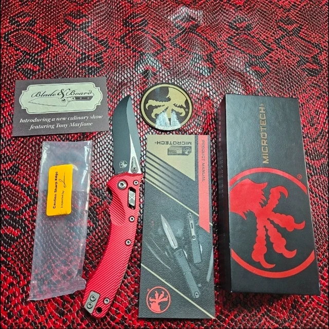 Bladebinge - Microtech Amphibian RAM-LOK S/E Fluted Merlot Aluminum ...