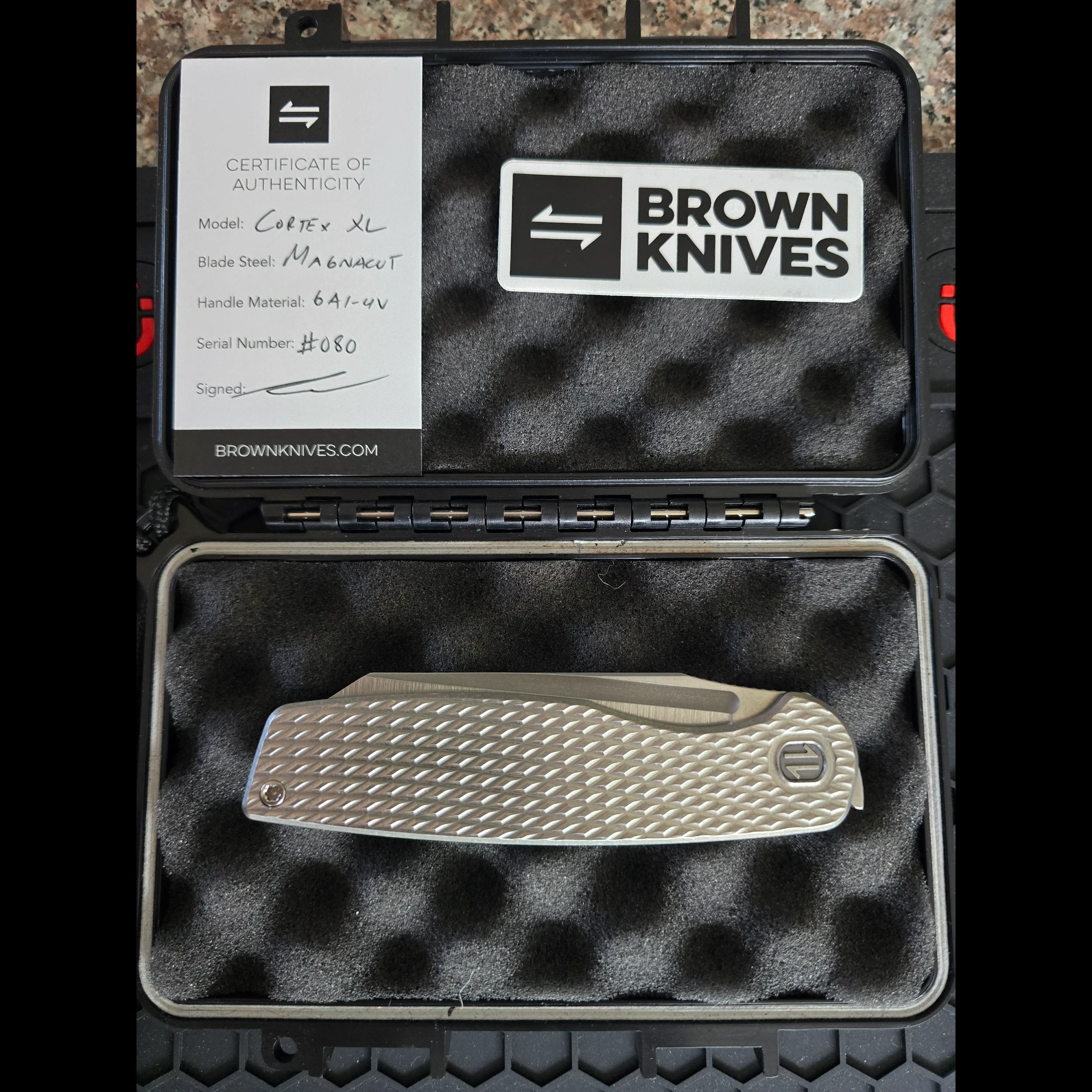 Bladebinge - Brown knives Cortex XL