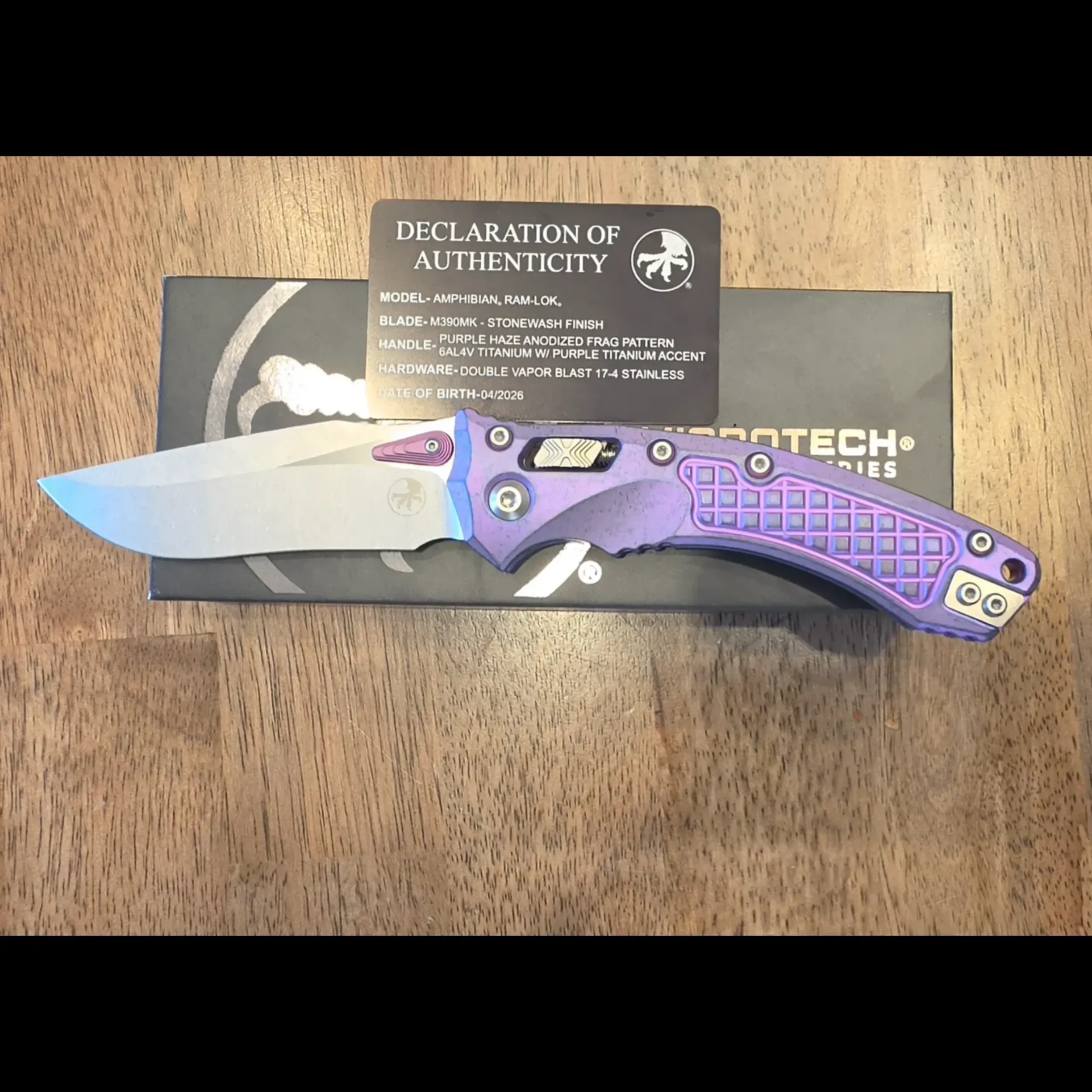 Bladebinge - Microtech Amphibian Ram-Lok Marfione Select