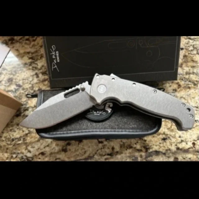 Bladebinge - Demko AD20 XXX Smooth Titanium 3V Clip Point MSRP $1000