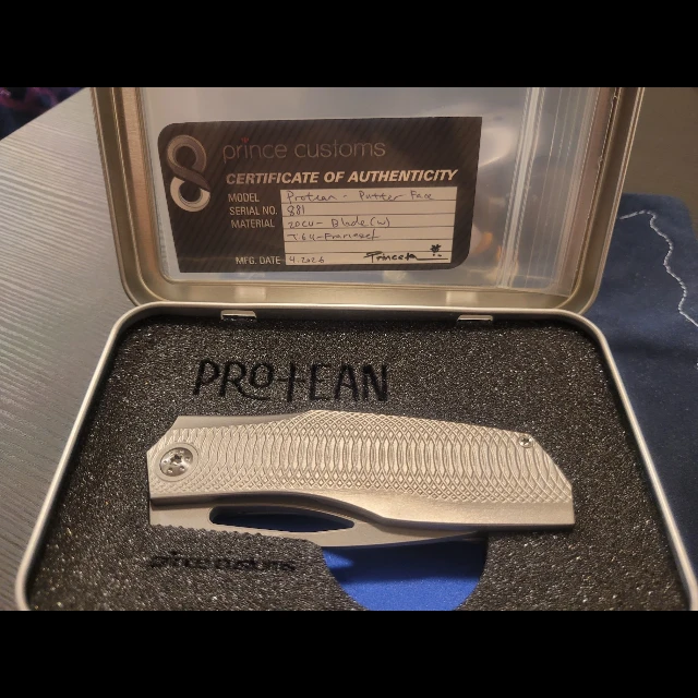 Bladebinge - NEW!!! Prince Customs Protean Putter Face Milling 20CV