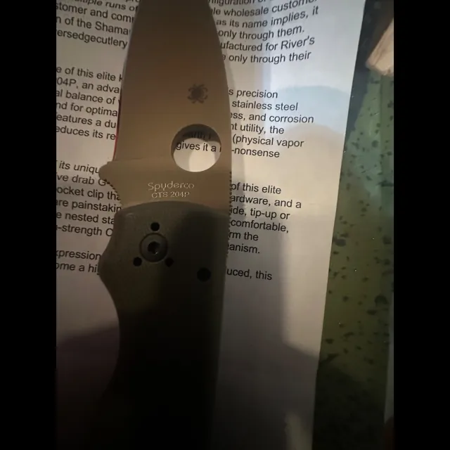 Bladebinge - Spyderco Shawman REC avacado exclusive