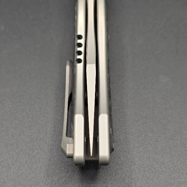 Bladebinge - MAXACE XI POCKET KNIFE TITANIUM HANDLE TIMASCUS INLAY