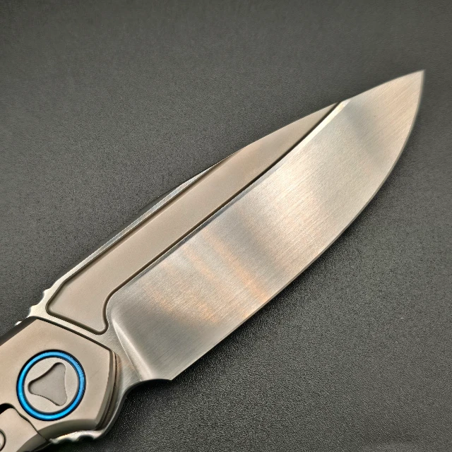 Bladebinge - Microtech ANAX Titanium Integral Hand Rubbed Satin M390 w ...