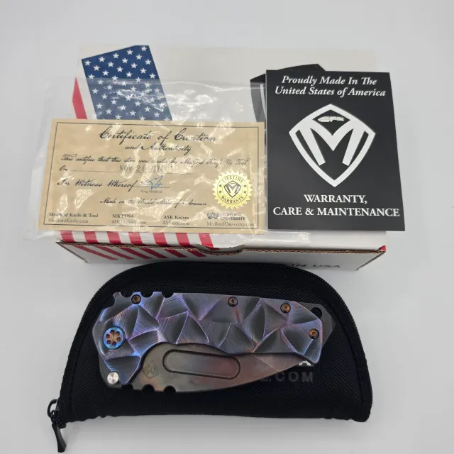 Bladebinge - Medford Knife Praetorian T Vulcan S45 Drop Point & Black ...