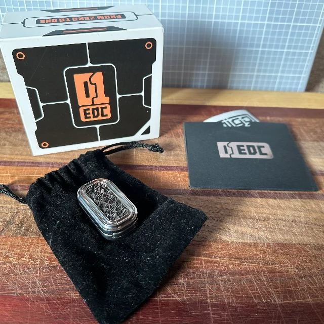 Bladebinge - Zero One EDC 01EDC Haptic Fidget Slider Seigaiha - Aged ...