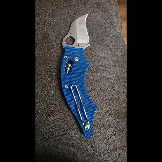 Bladebinge - Spyderco Dodo RARE Blue G10 S30v Blade HQ Exclusive