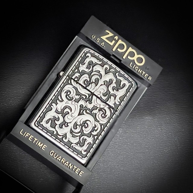 Bladebinge - Marlboro Storming Scroll Filigree Zippo Lighter G 03 
