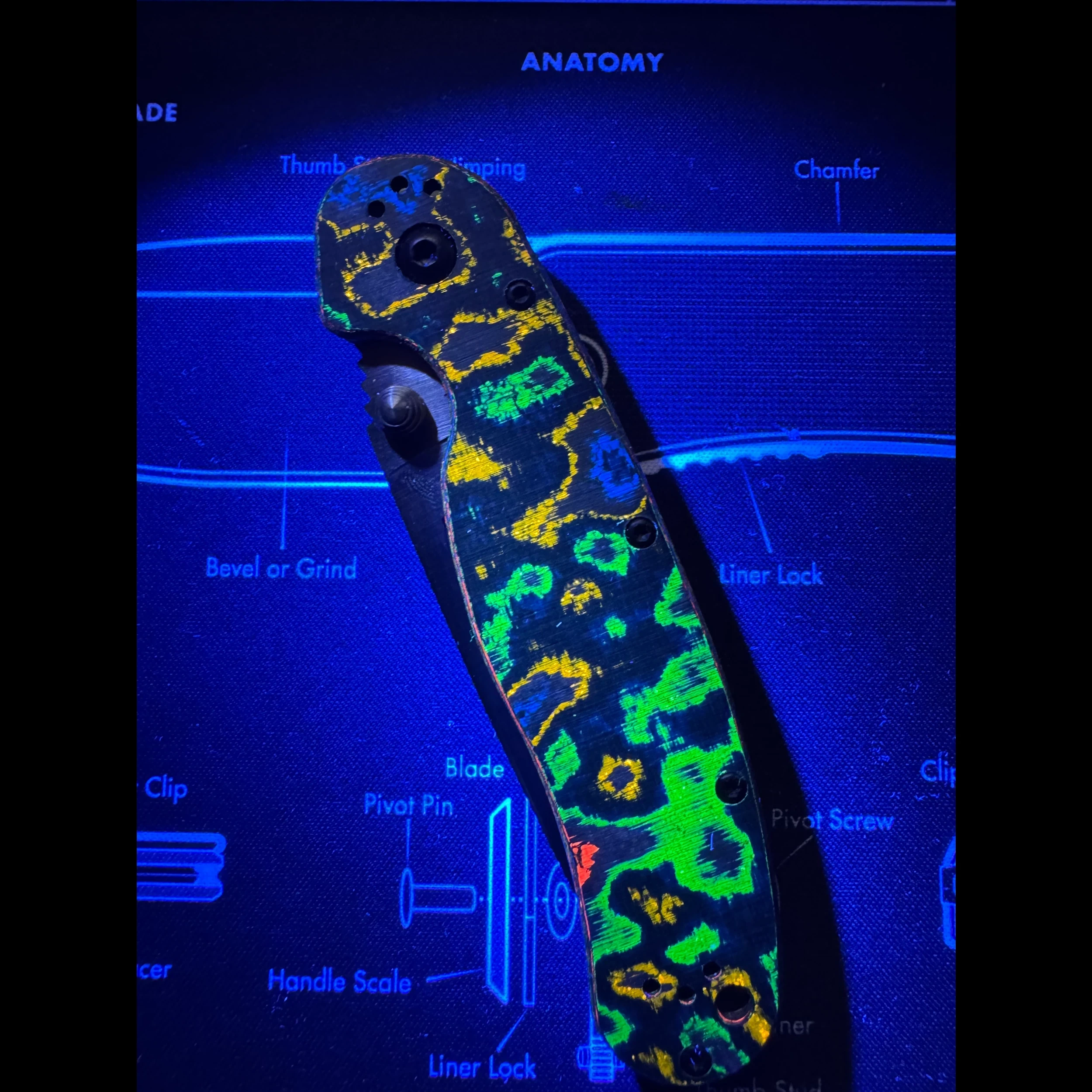 Bladebinge - Ontario RAT 1.5 80s Camo Carbon Linerlock Magnacut