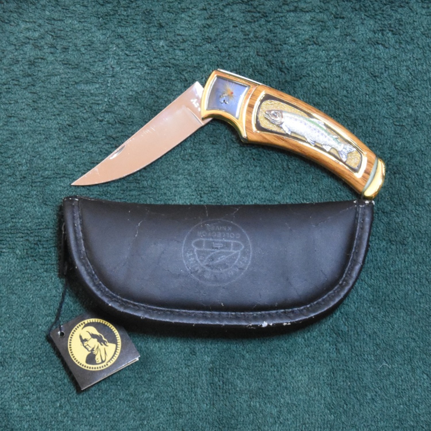 フランクリン ミント  コレクターナイフ Bladebinge - Franklin Mint Collector Knife - Fly Fishing - 3.5