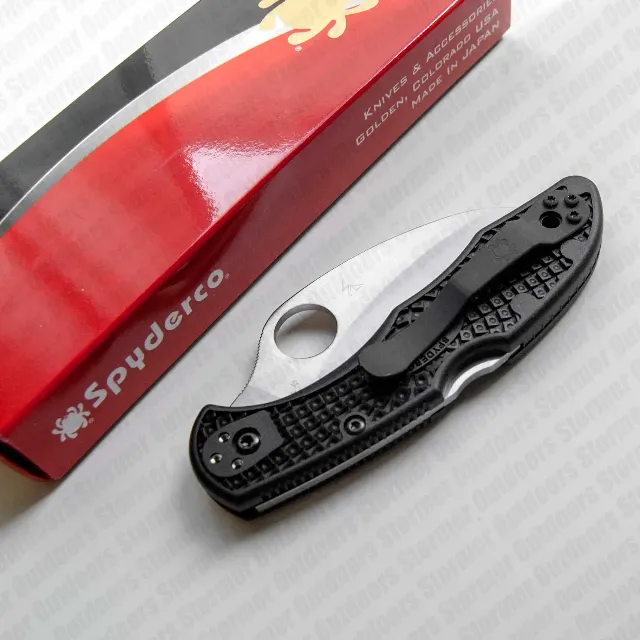 Bladebinge - Spyderco Tasman Salt 2 Knife Hawkbill H2 Blade Serrated ...