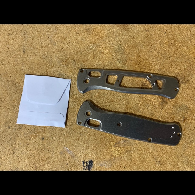Flytanium Titanium Thumb-Stud Kit For Benchmade Bugout - Silver Anodized, Ambidextrous