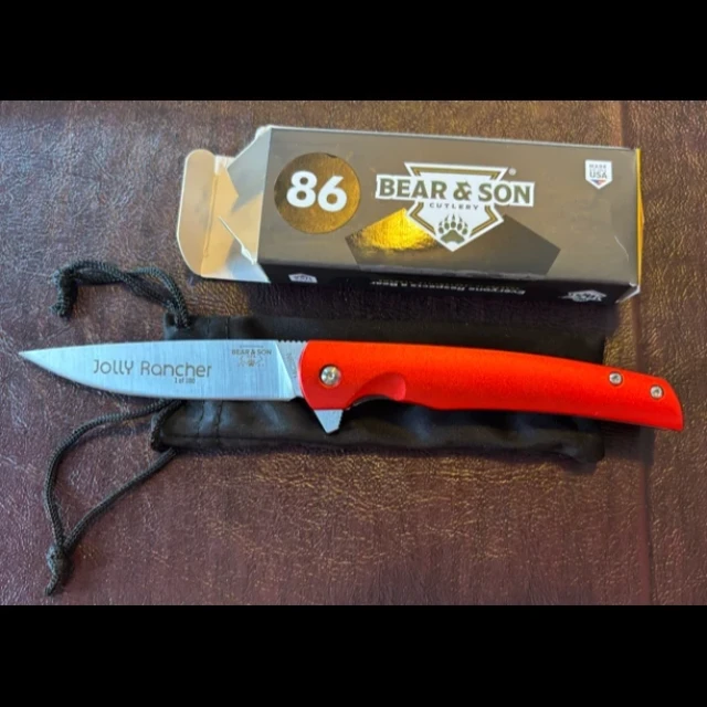 Bladebinge - Bear & Son Rancher Red 3.12in Plain Jolly Rancher Satin ...