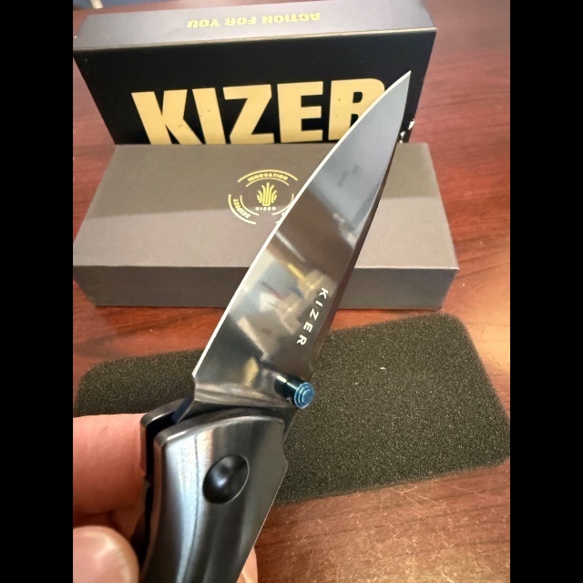 Bladebinge - SOLD OUT! Kizer Spitfire | S35VN | Polished DLC | Titanium ...