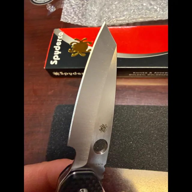 Bladebinge - Spyderco Smock Compression Lock Knife Carbon Fiber (3.3 ...