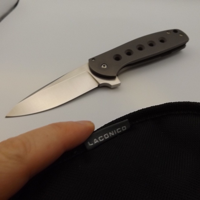 Bladebinge - Laconico Jasmine Flipper - Full Custom with Timascus Clip ...