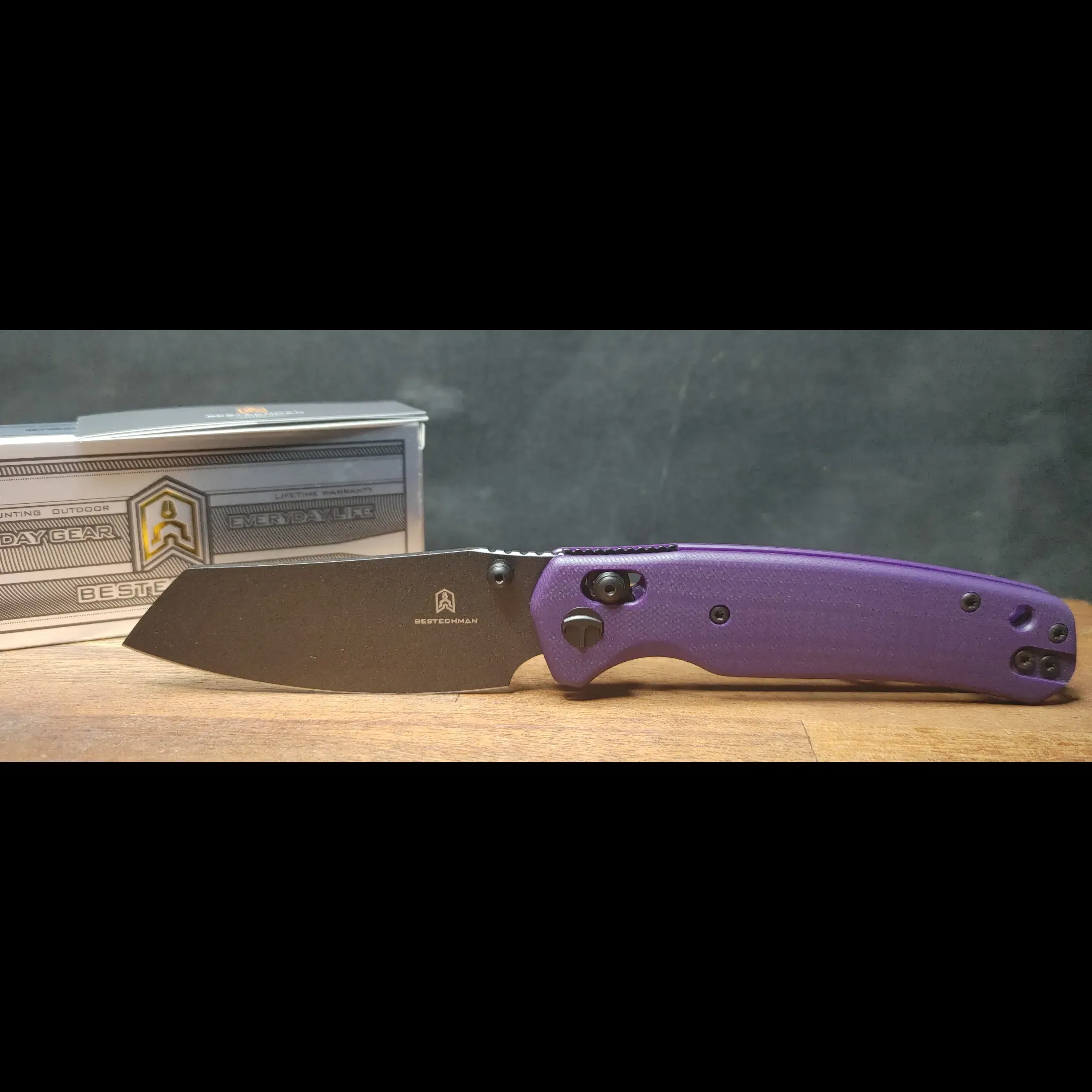Bladebinge - Bestechman - Cicada's Wing - Purple G10 Handle