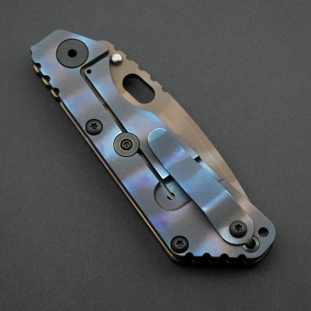 Bladebinge - Strider Knives SnG, HC Ghost Striped MagnaCut/Titanium Handles