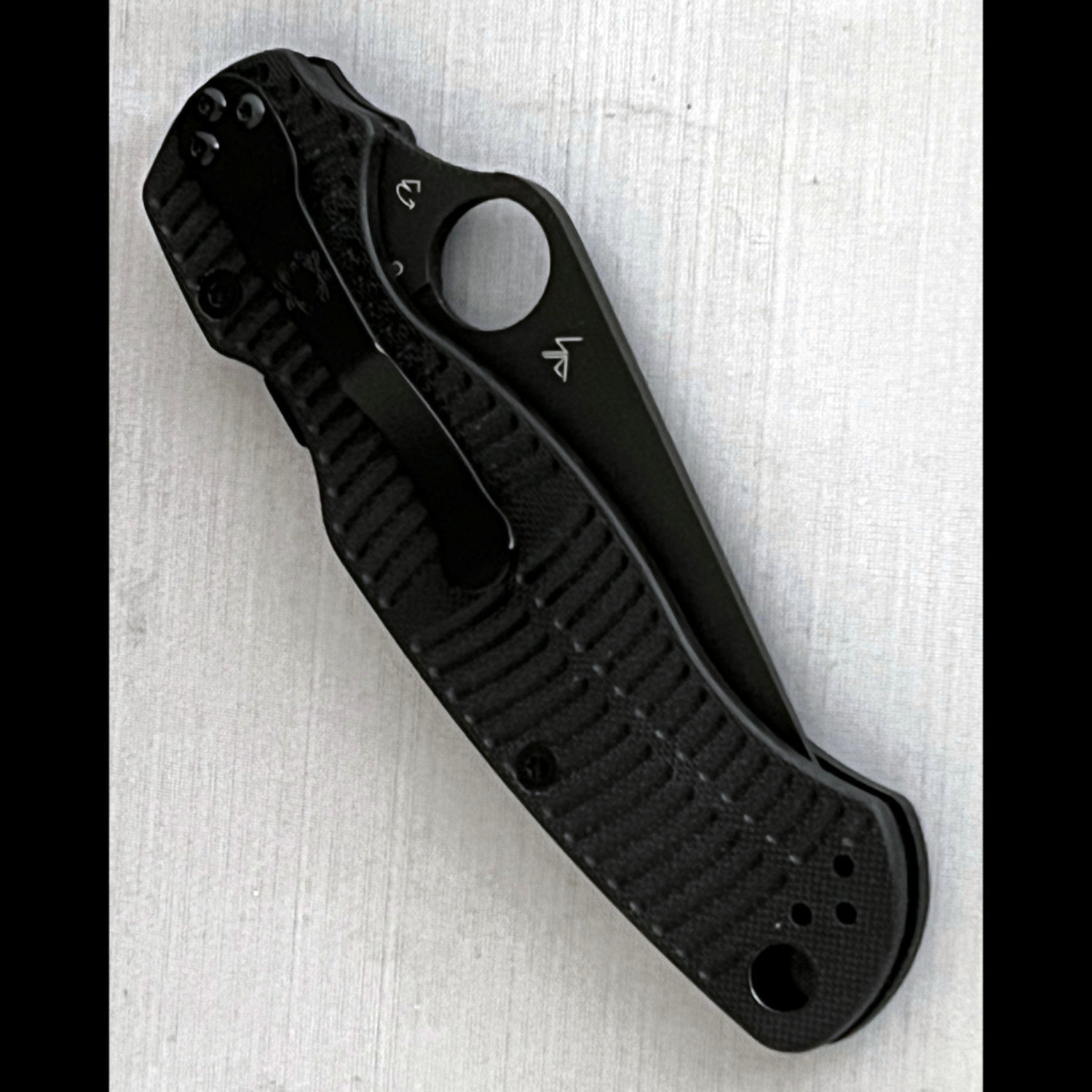 Bladebinge - Spyderco Paramilitary 2 Salt MagnaCut Black DLC Blade ...