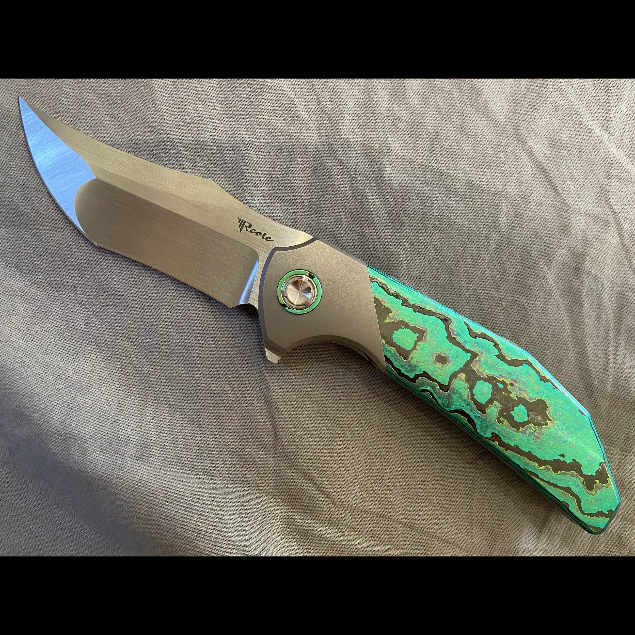 Bladebinge - Reate Tiger (Green ZircuTi, SERIAL #1 OF 20)