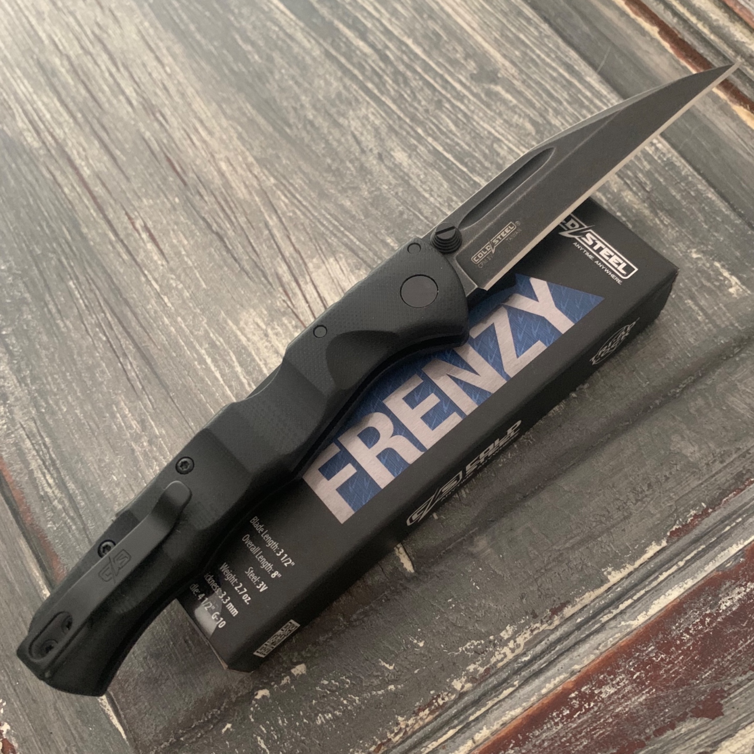 Bladebinge - ColdSteel Frenzy Blackout Triad Lock