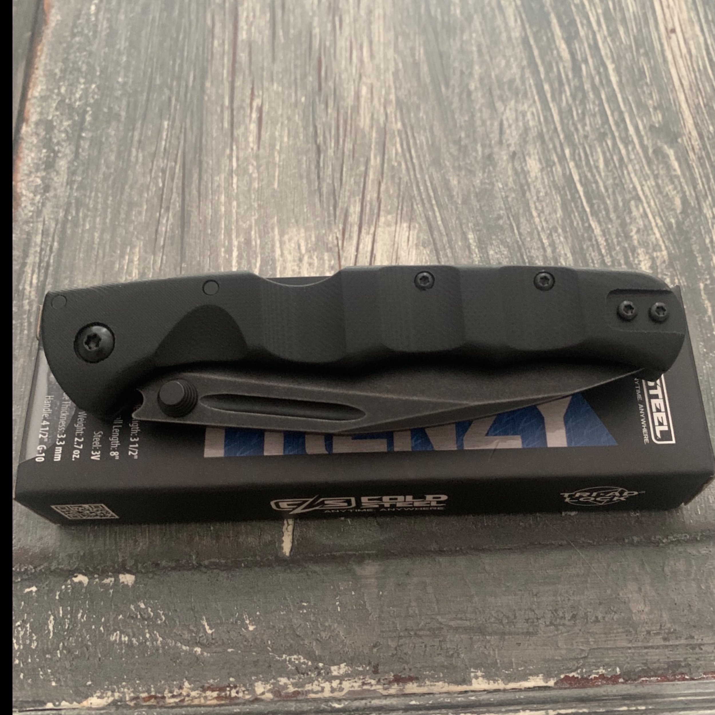 Bladebinge - ColdSteel Frenzy Blackout Triad Lock