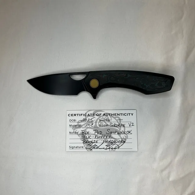 Bladebinge - Gecko Customz V2 Sikorae Pocket Knife Titanium
