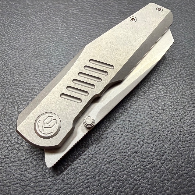 Bladebinge - KB Protocol Folding Knife Gray Titanium Handle 3.35 ...