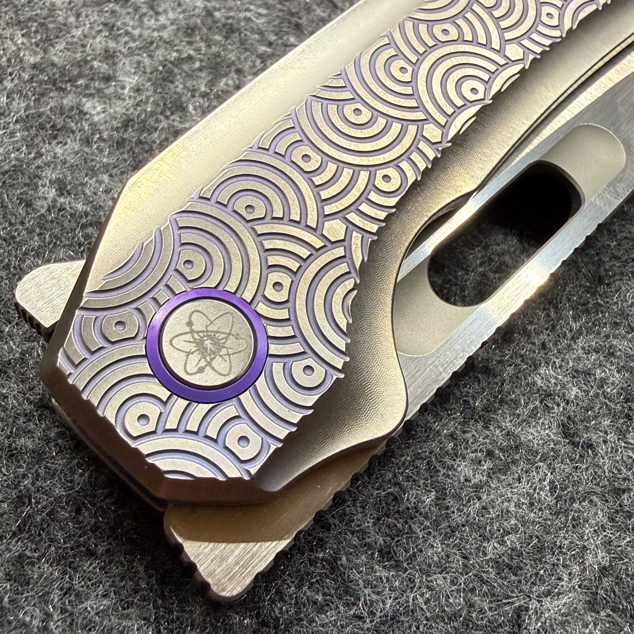 Bladebinge - EMP EDC X URBAN NYMBLE X - CHAOS SEIGAIHA TITANIUM