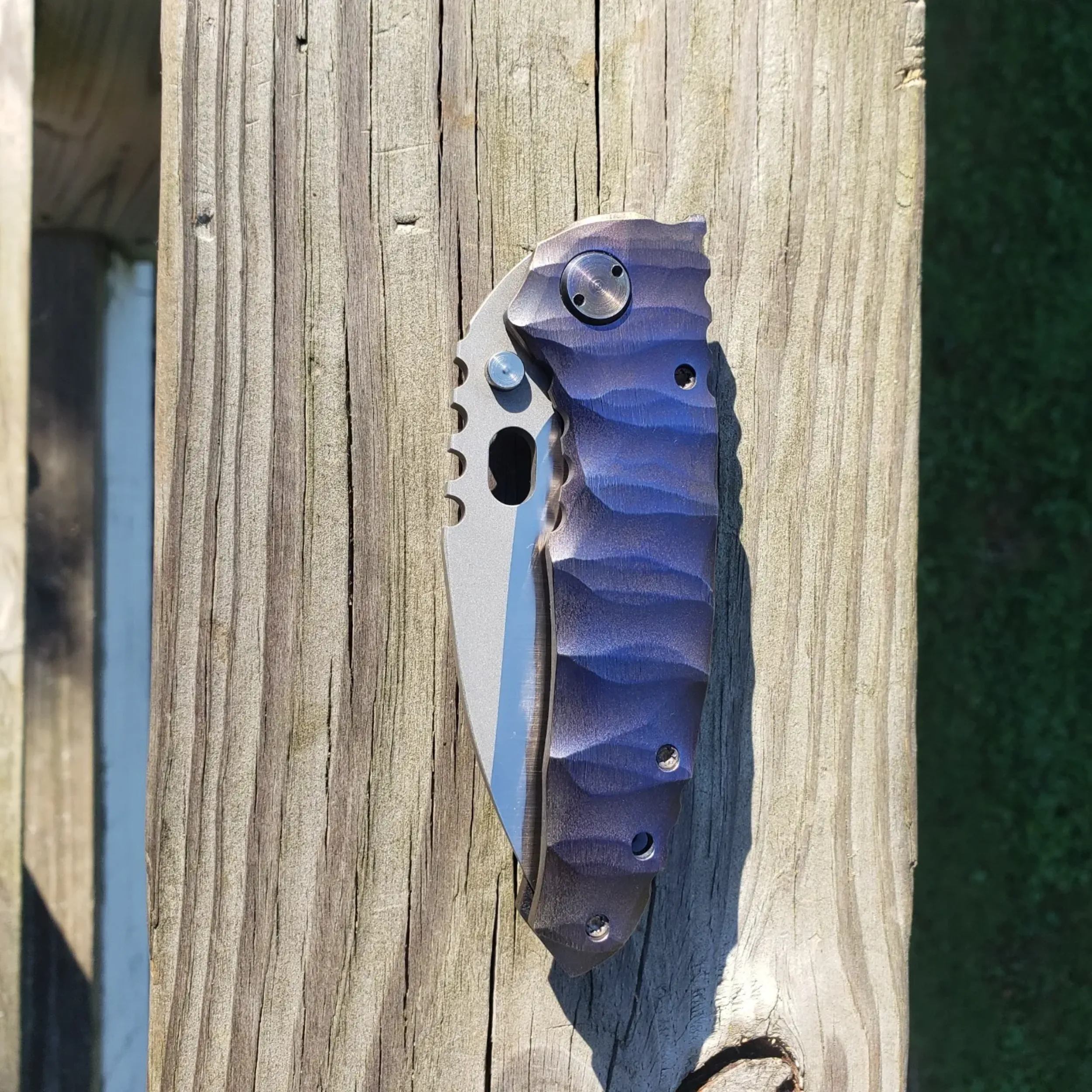 Smooth Chip Guard Bladebinge - Dalibor Bergam Custom Vega Frame Lock (Discontinued)