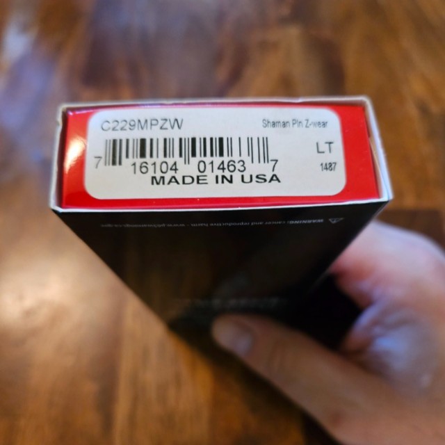 Knafsale Spyderco Shaman Sprint Z wear. Micarta