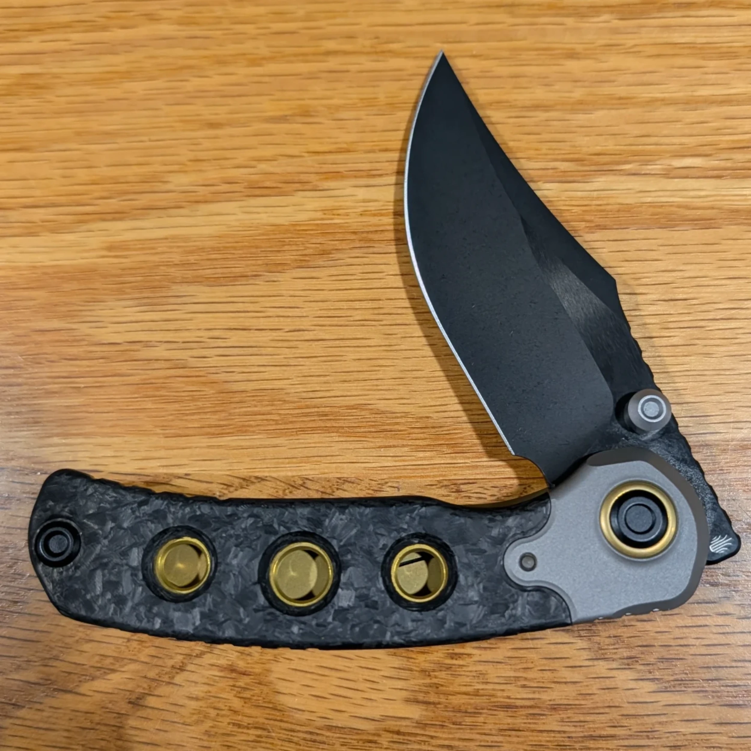 Bladebinge - Kizer PIONEER | DLC Coated M390 | Titanium & Marble