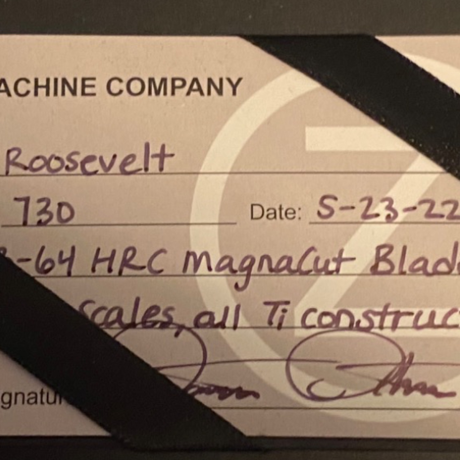 NKD!!! Oz Machine Co. Roosevelt : r/EDC NKD!!! Oz Machine Co. Roosevelt : r/EDC