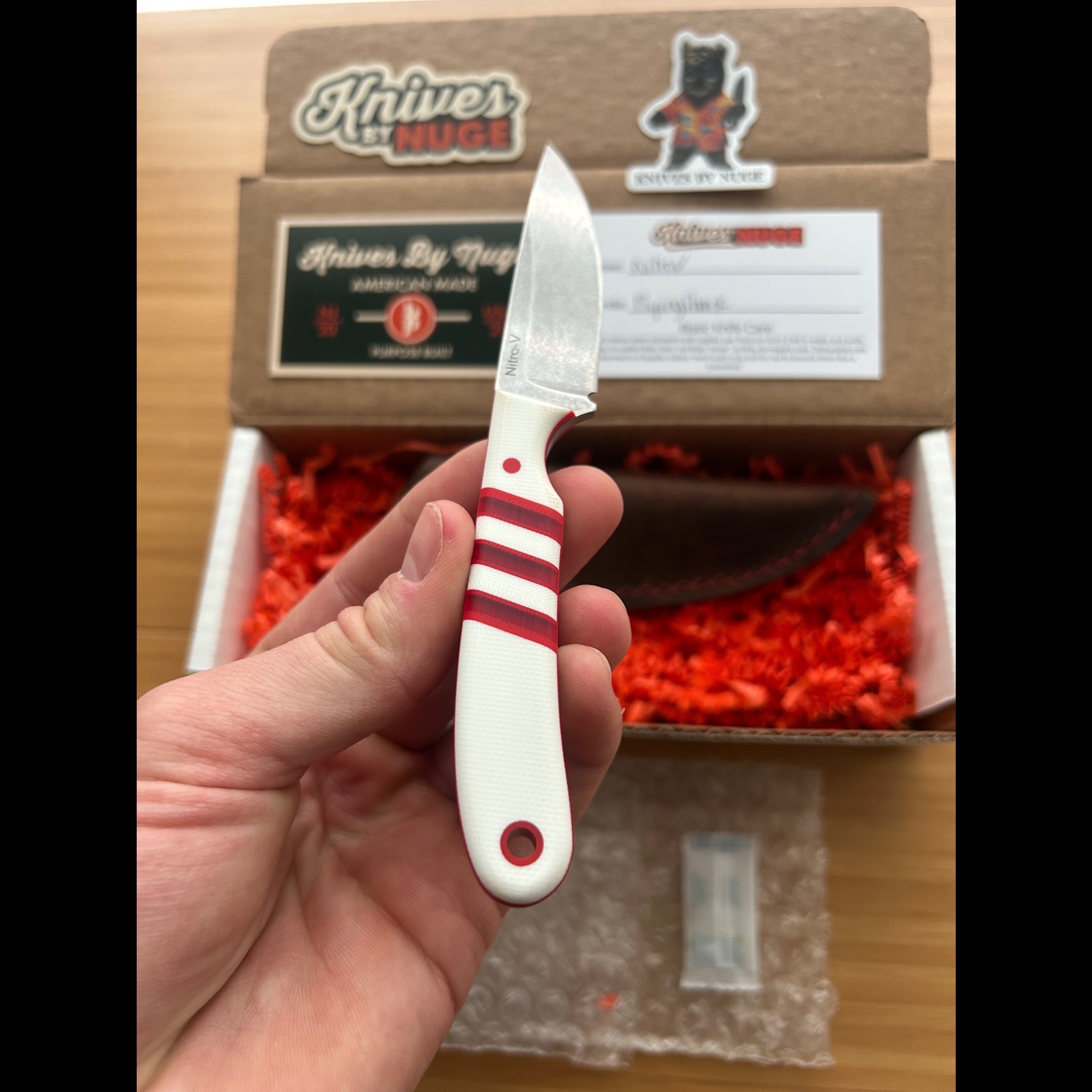 Bladebinge - Knives by Nuge KBN Candy Cane Chickpea - Flying Shark
