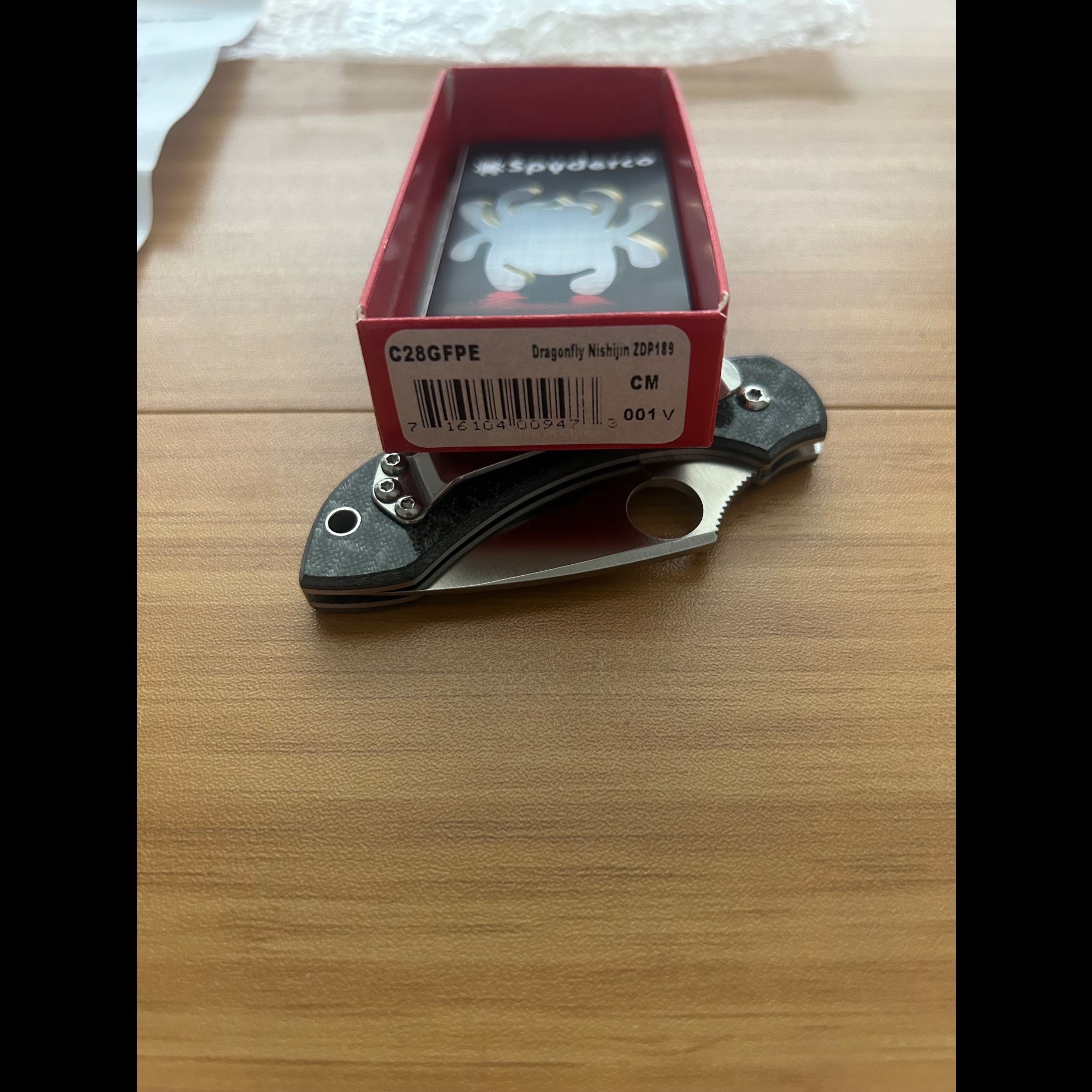 Bladebinge - Spyderco #001V JB Distributing Dragonfly 2 C28GFPE