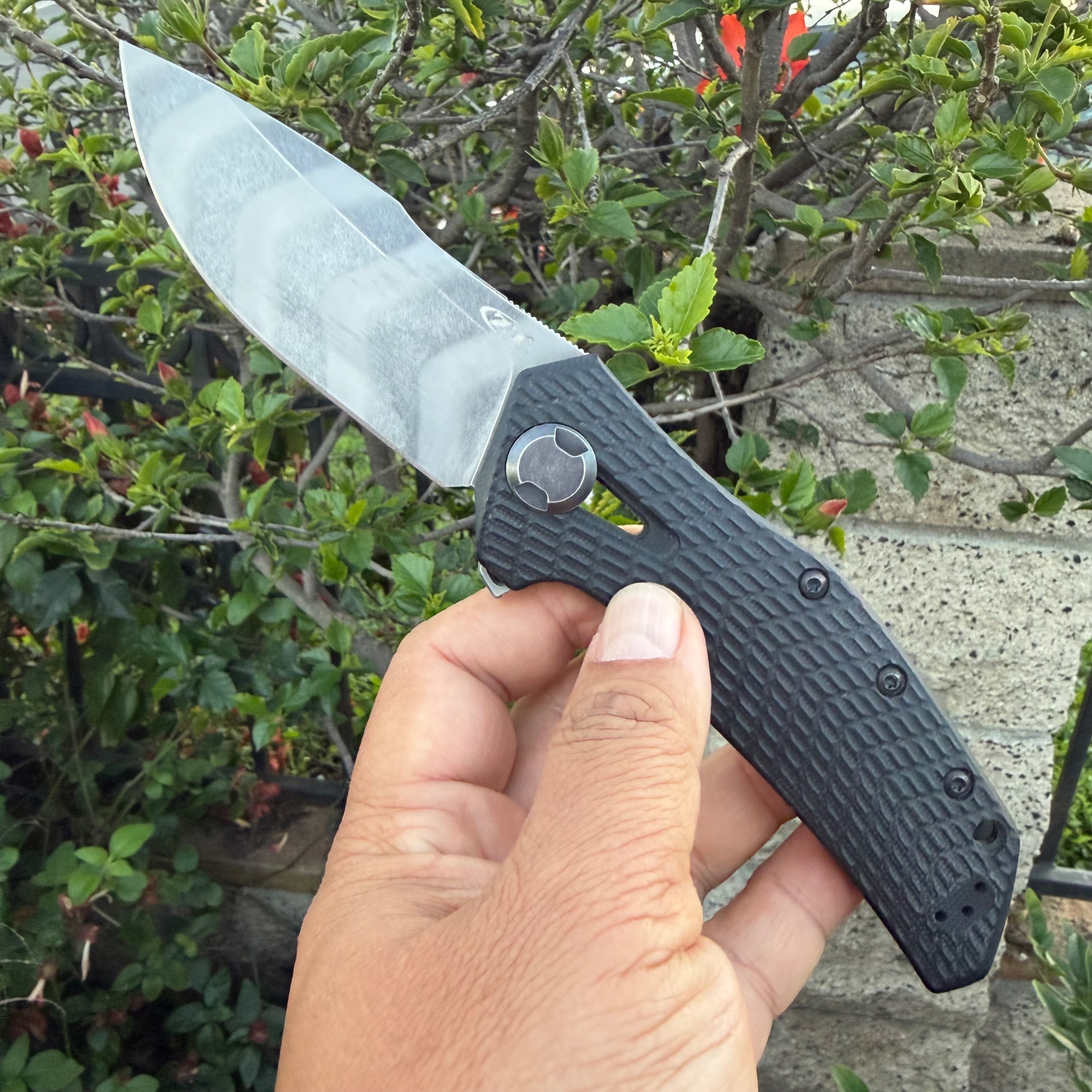 Bladebinge - 🔥🔥 ZERO TOLERANCE ZT 0308BLKTS FLIPPER KNIFE 20CV TIGER  STRIPE G10 TITANIUM HANDLE🔥🔥🥷🤙