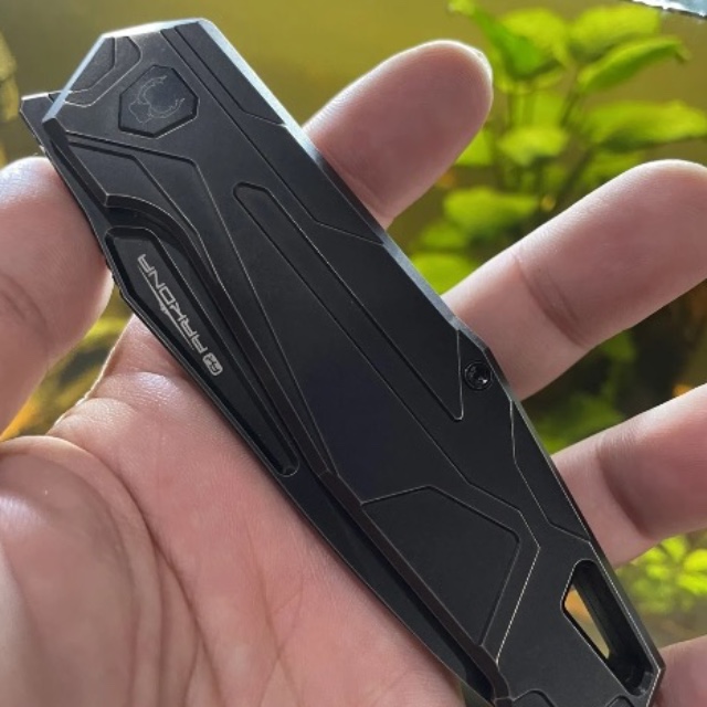 Bladebinge - Arkona Buran Knife Black Titanium M390 Limited Folder