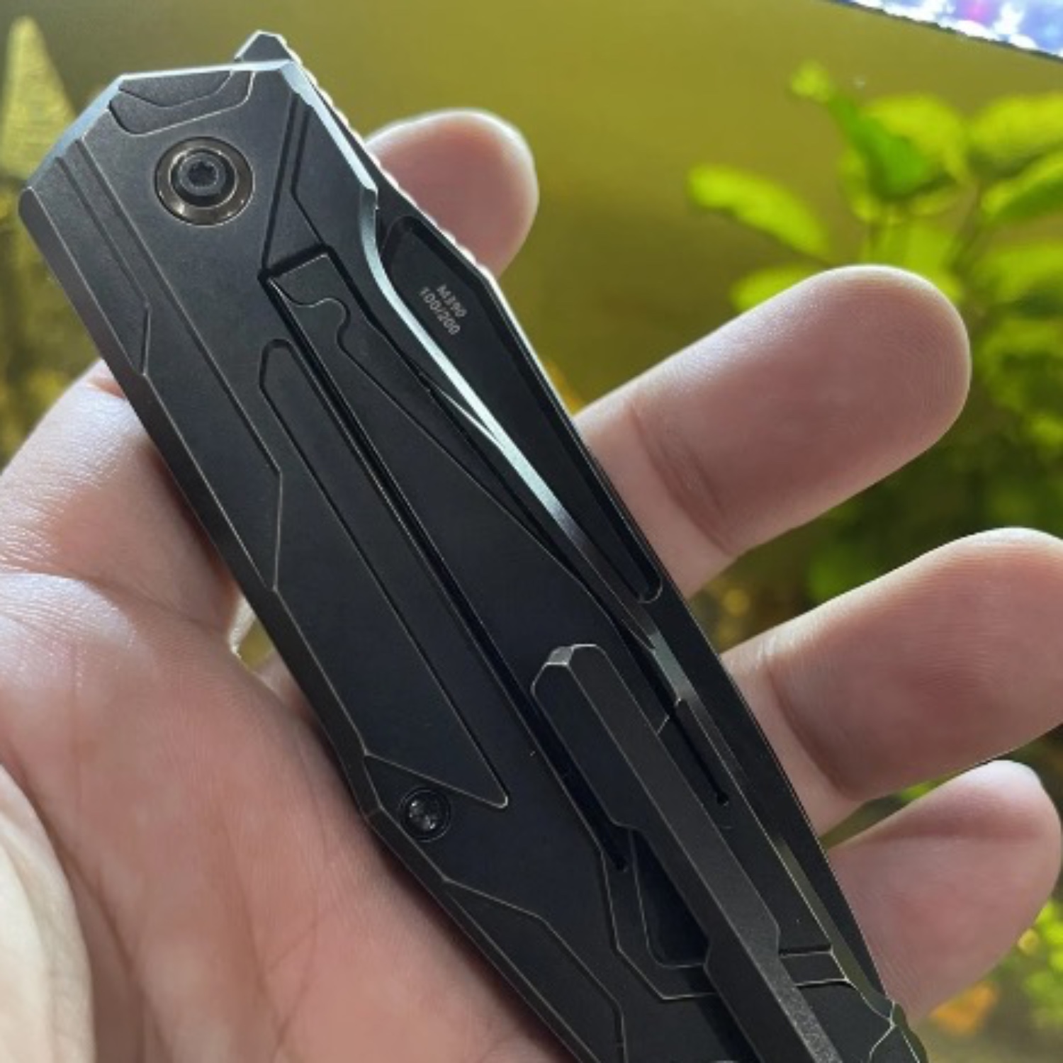 Bladebinge - Arkona Buran Knife Black Titanium M390 Limited Folder