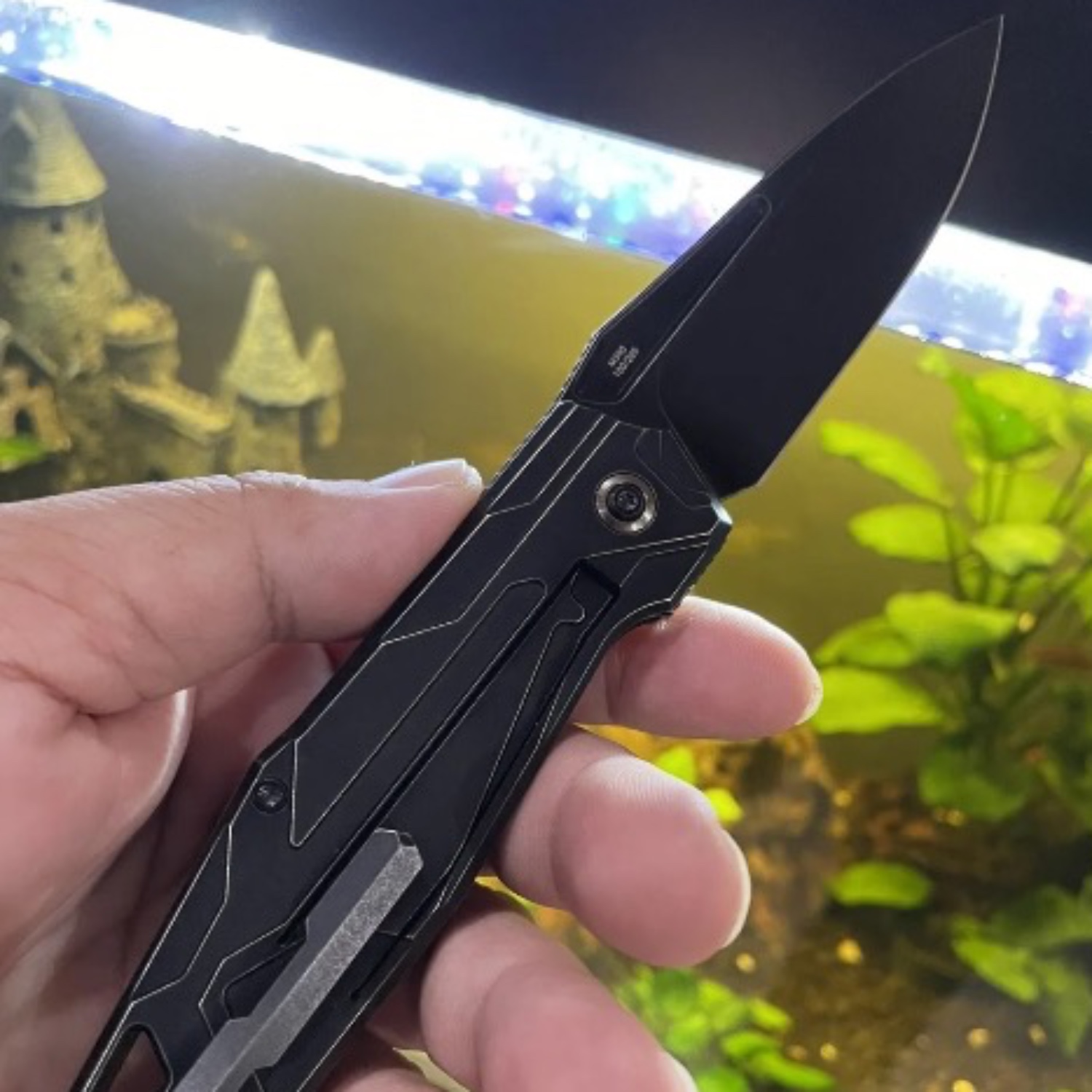 Bladebinge - Arkona Buran Knife Black Titanium M390 Limited Folder