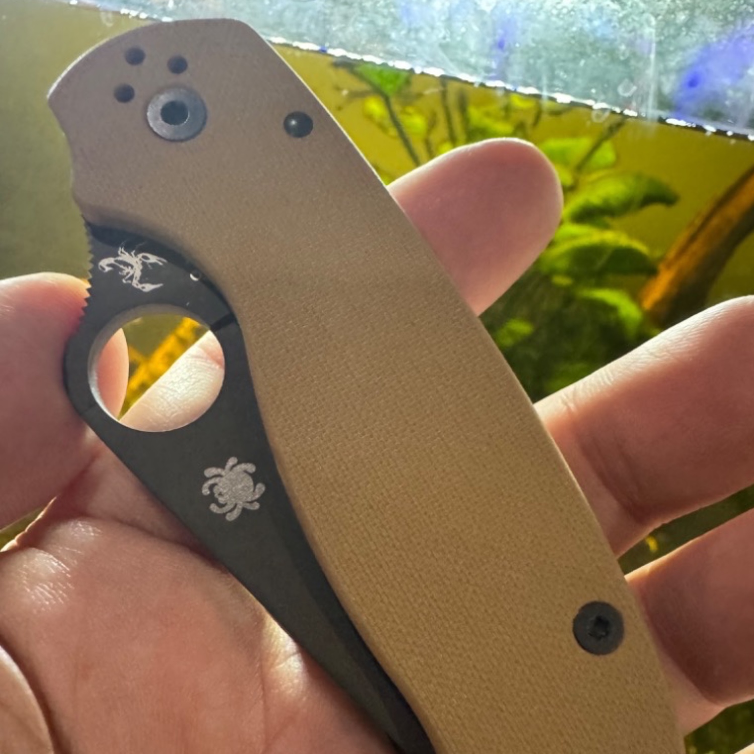 Bladebinge Spyderco Para 3 10V REC Exclusive Coyote Brown Rivers Edge